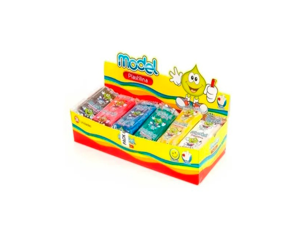 PLASTILINA MODEL CAJA x24 SURTIDO
