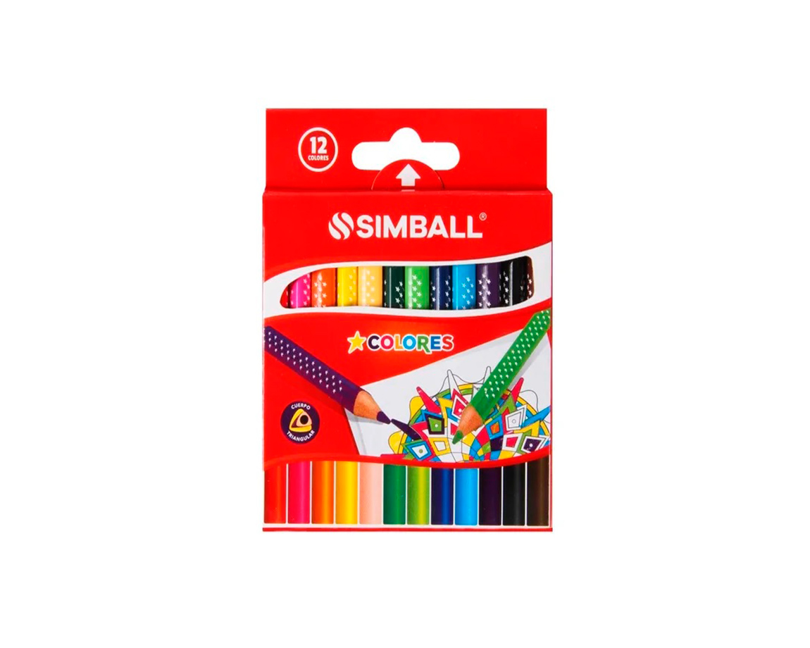 PINTURITAS SIMBALL x12 COL CORTOS
