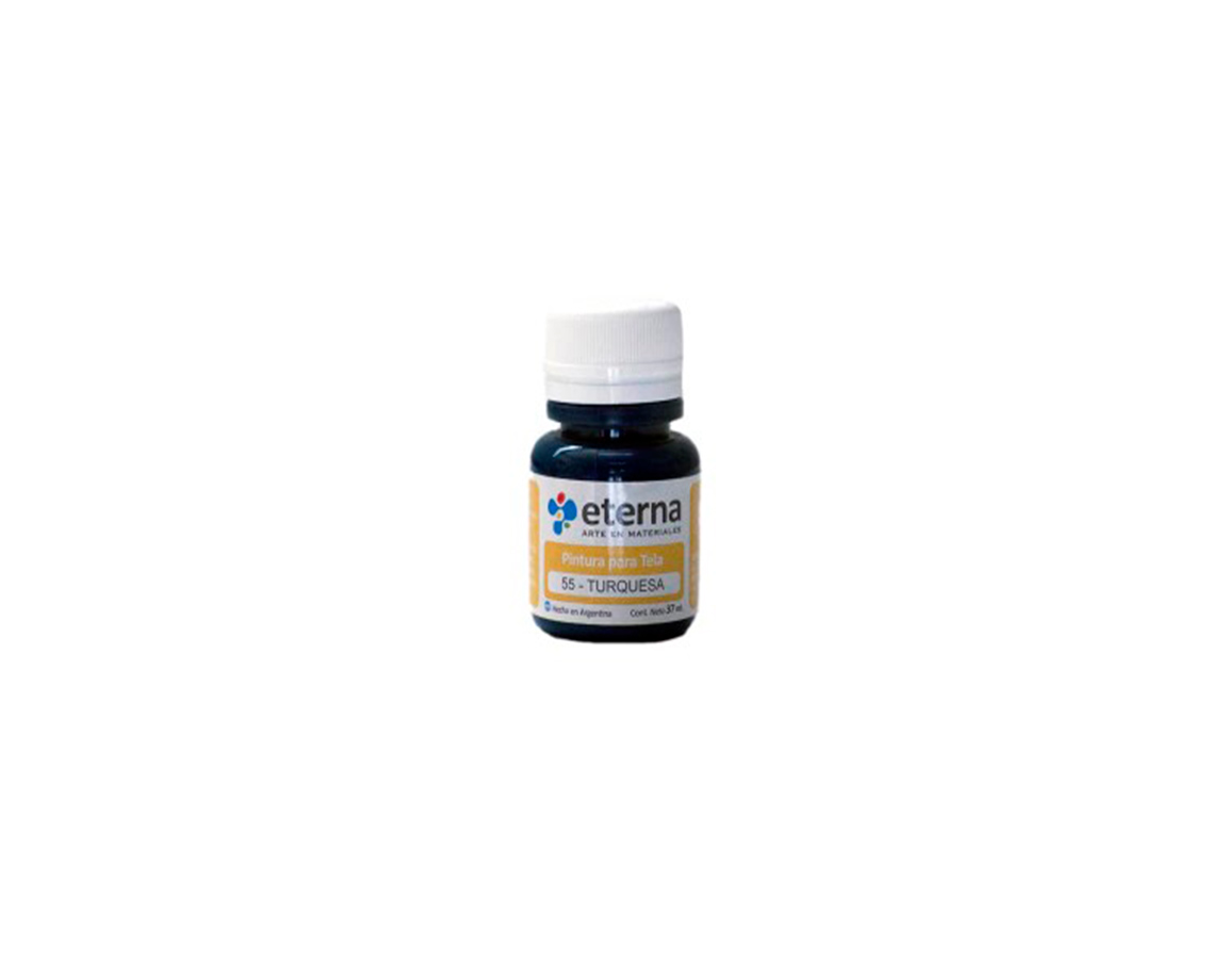PINTURA ETERNA TELA x 37 ML 55 TURQUESA