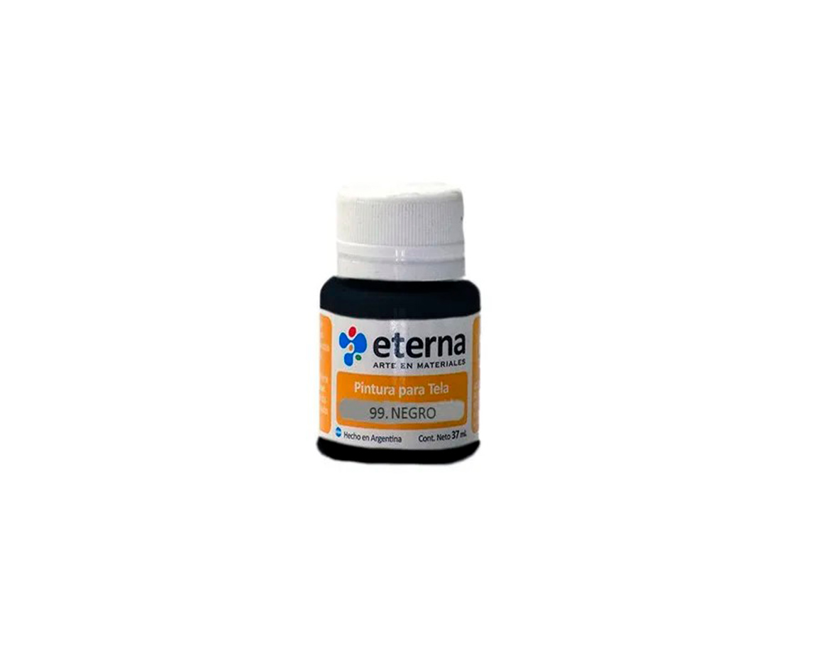 PINTURA ETERNA TELA x 37 ML 99 NEGRO