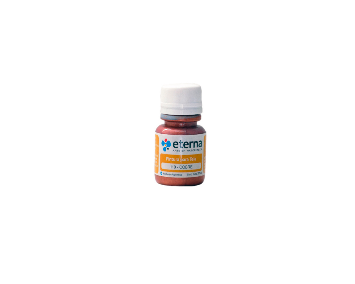 PINTURA ETERNA TELA x 37 ML PERLADO 110 COBRE