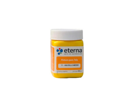 PINTURA ETERNA TELA x250 ML. 11 AMARILLO MEDIO