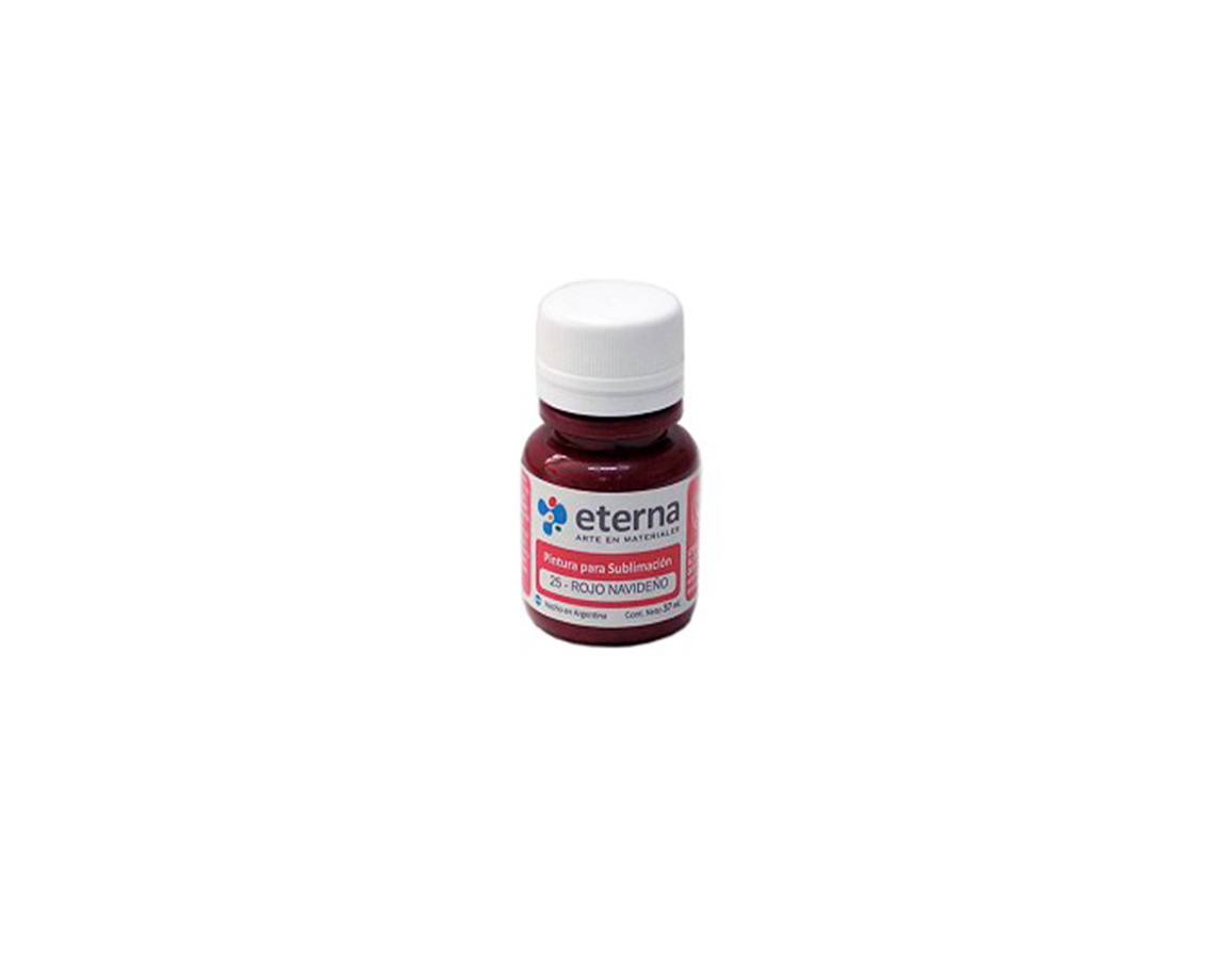 PINTURA ETERNA SUBLIMACION 37 ML 25 ROJO NAVIDEÑO