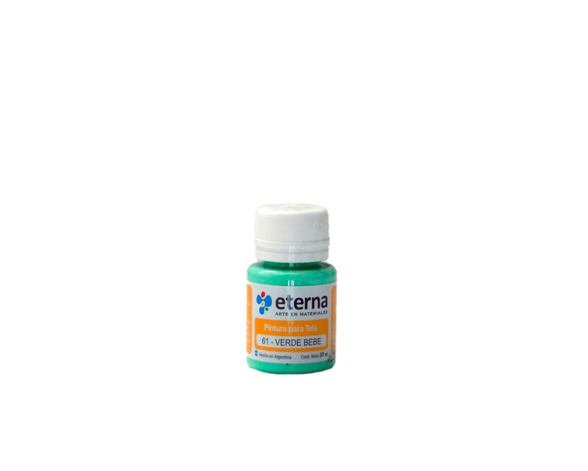 PINTURA ETERNA TELA x 37 ML 61 VERDE BEBÈ