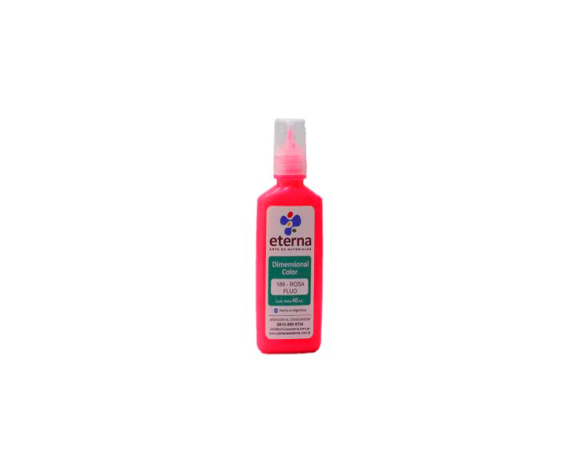 PINTURA ETERNA DIMENSIONAL 40 ML 186 ROSA FLUO