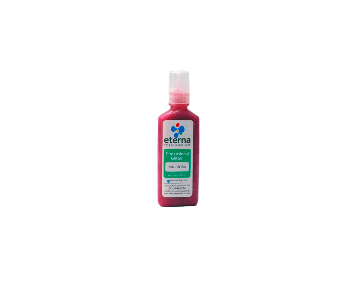 PINTURA ETERNA DIMENSIONAL 40 ML 194 GLITTER ROSA