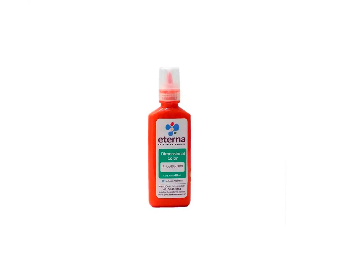 PINTURA ETERNA DIMENSIONAL 40 ML   17 ANARANJADO