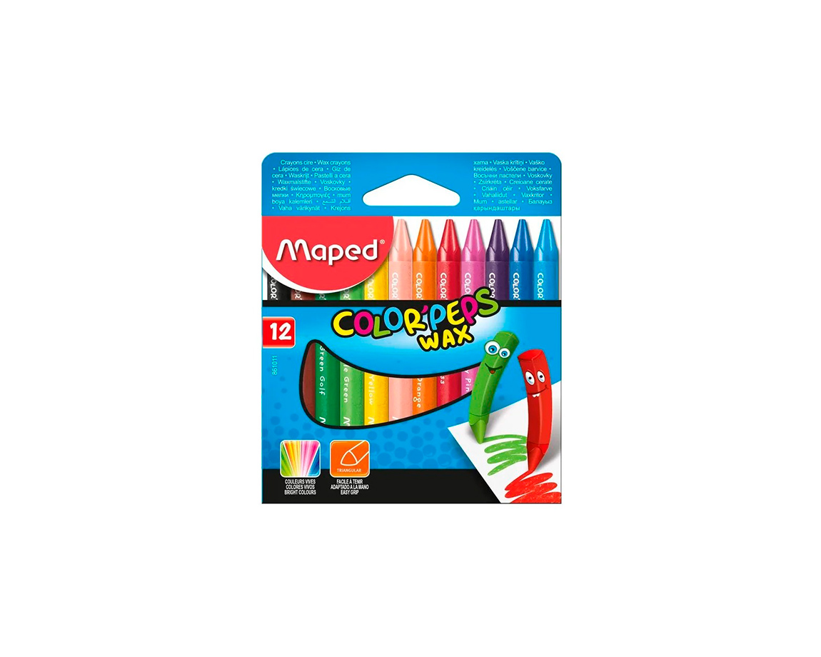 PINTURITAS MAPED COLOR PEPS CERITAS x 12 U.