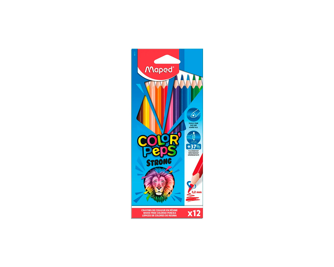 PINTURITAS MAPED COLOR PEPS x12 U. STRONG