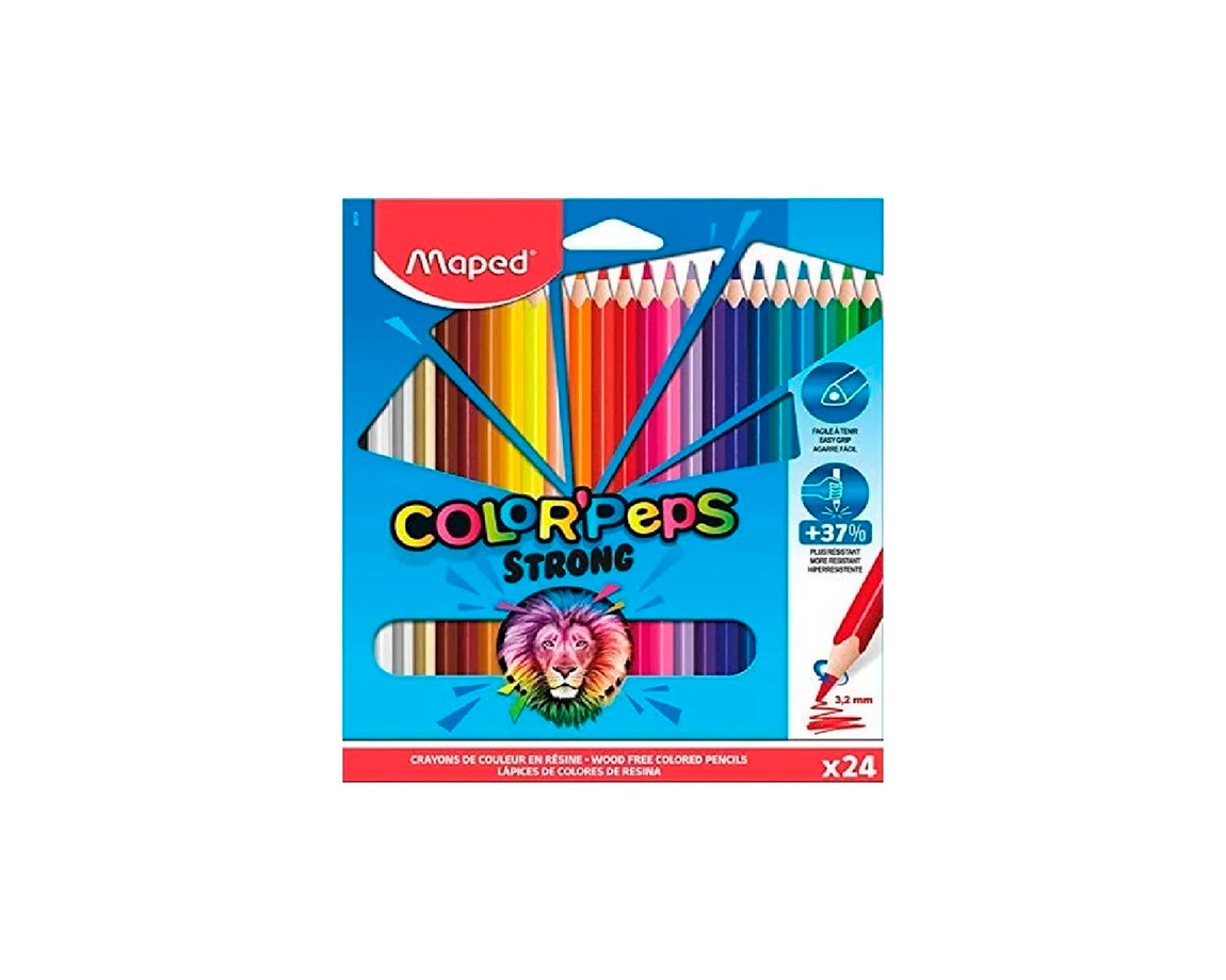 PINTURITAS MAPED COLOR PEPS x24 U. STRONG