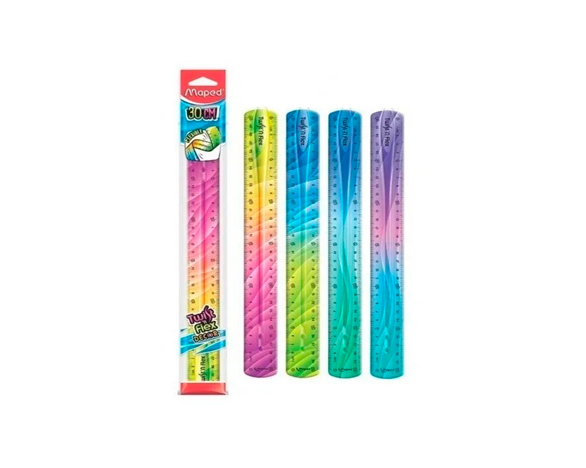 REGLA MAPED TWIST N FLEX DECOR 30 CM
