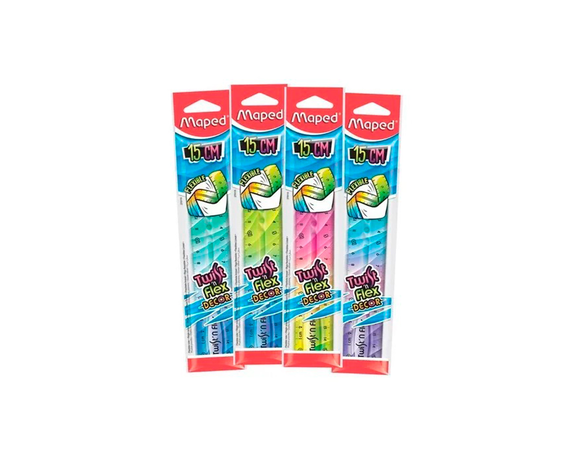 REGLA MAPED TWIST N FLEX DECOR 15 CM