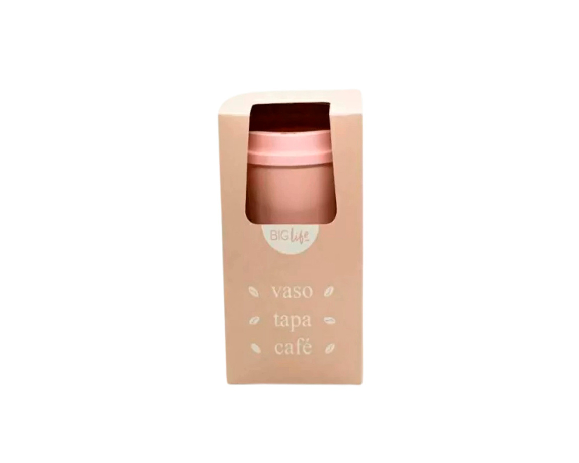 VASO PPR CAFE C/TAPA ESTUCHE FEMENINO