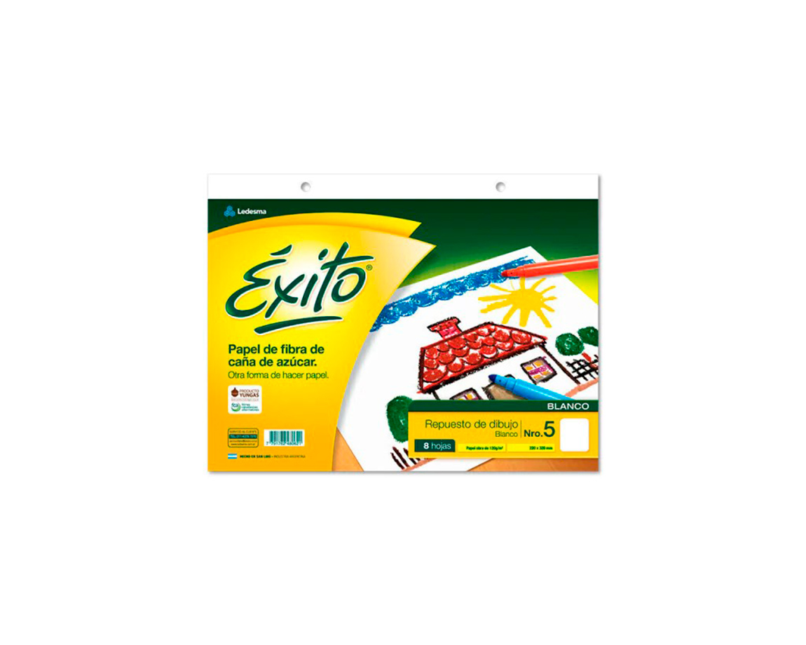 REPUESTOS EXITO DIBUJO Nro 5 BLANCO