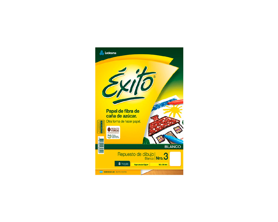 REPUESTOS EXITO DIBUJO Nro 3 BLANCO