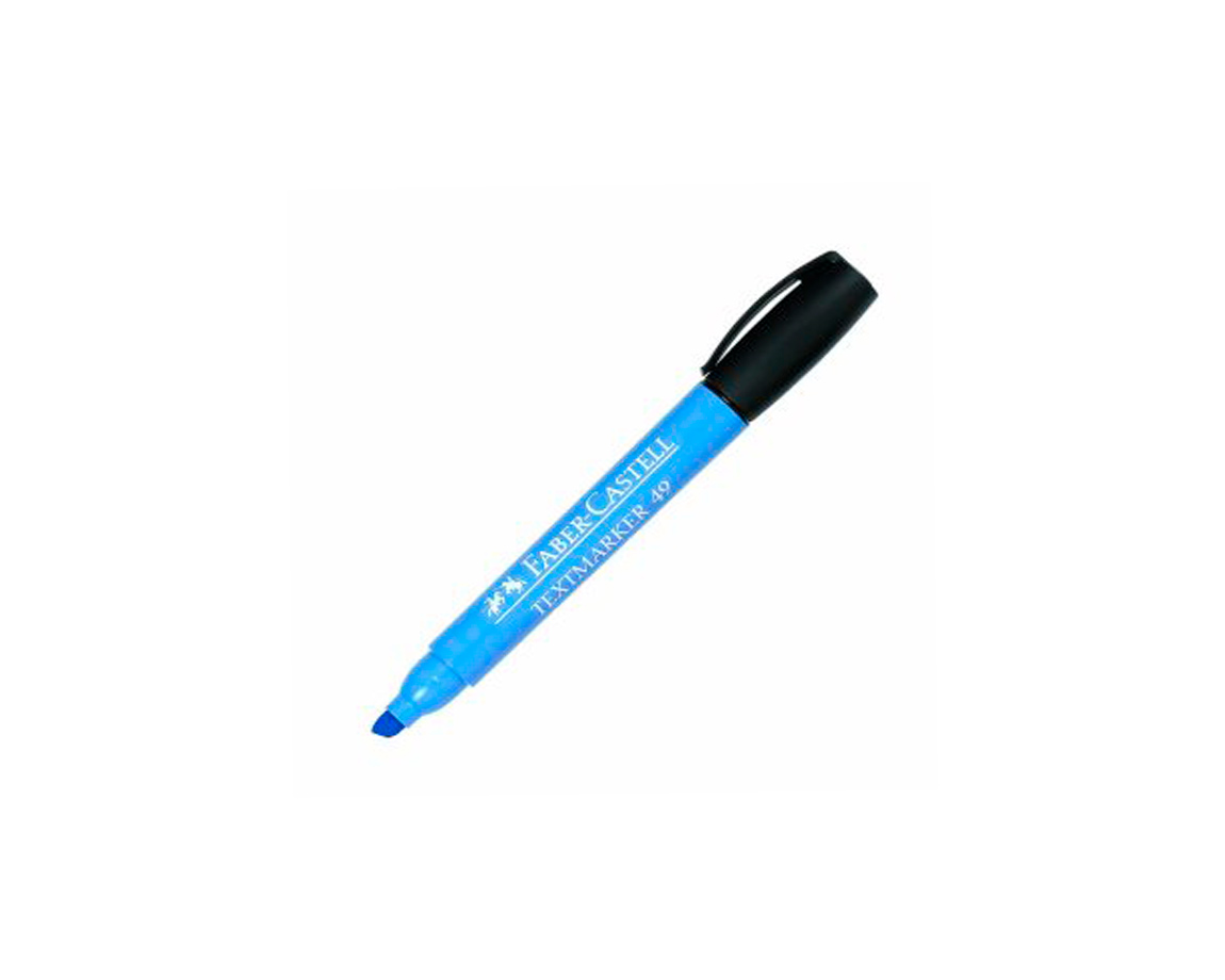 RESALTADOR FABER 49 TEXMARKER CELESTE
