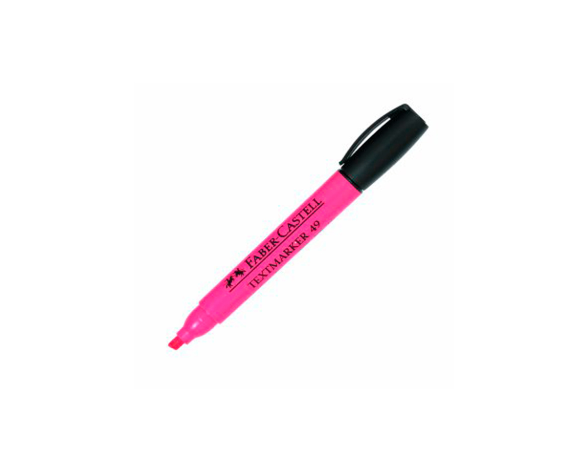RESALTADOR FABER 49 TEXMARKER ROSA