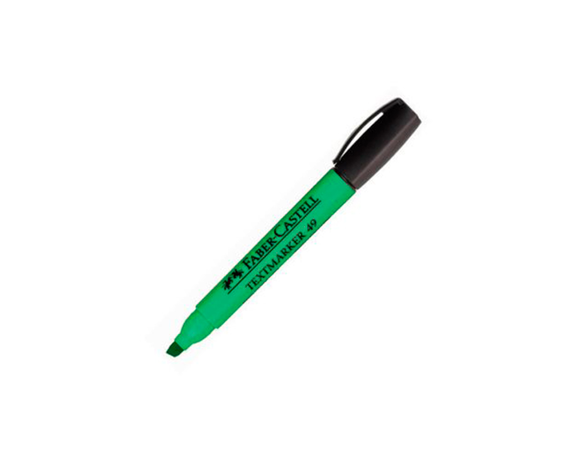 RESALTADOR FABER 49 TEXMARKER VERDE