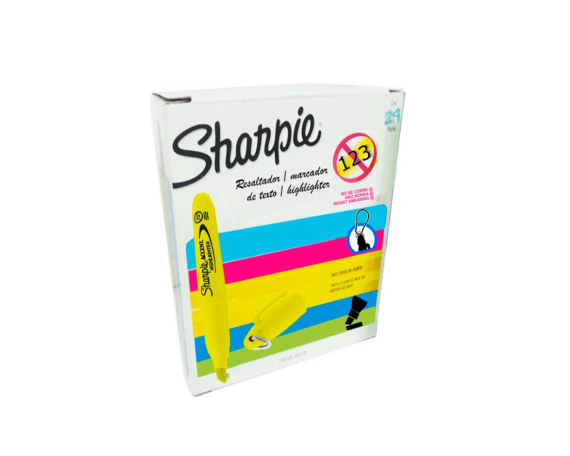 RESALTADOR SHARPIE ACCENT MINI x 24 UNID