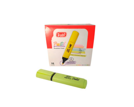 RESALTADOR TRABI PASTEL VERDE x 10 U.