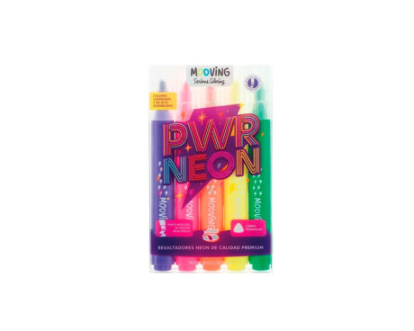 RESALTADOR MOOVING COLORING 3051205 x 5 U. NEON