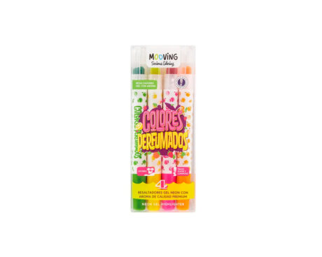 RESALTADOR MOOVING COLORING 3051704 x 4 U. GEL