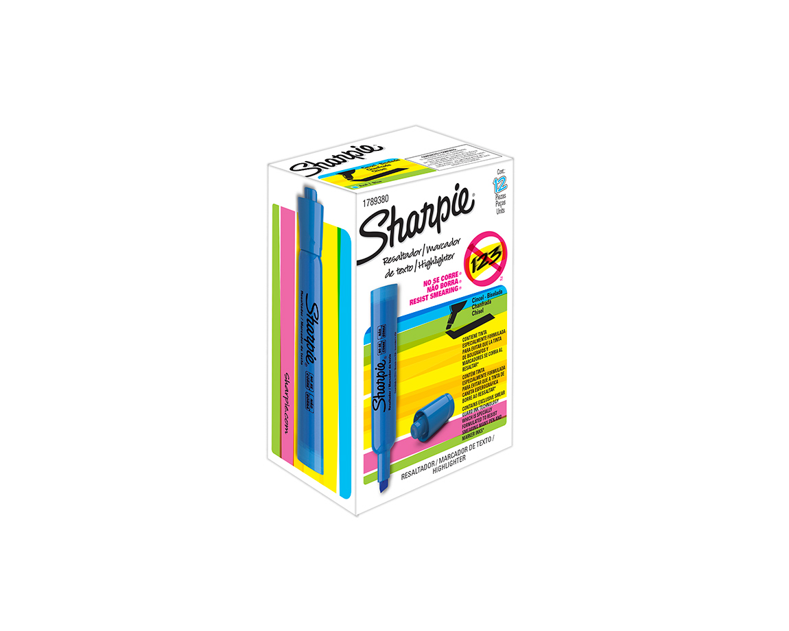RESALTADOR SHARPIE ACCENT TANK CELES. x 12 U.