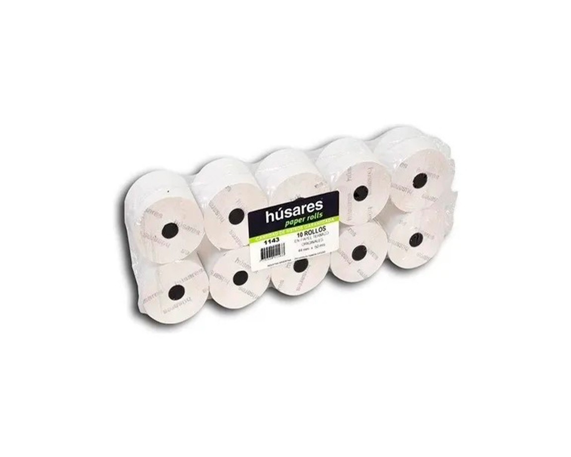 ROLLO HUSARES 1143 TERMICO 44 MM x50 MTS x 10 U