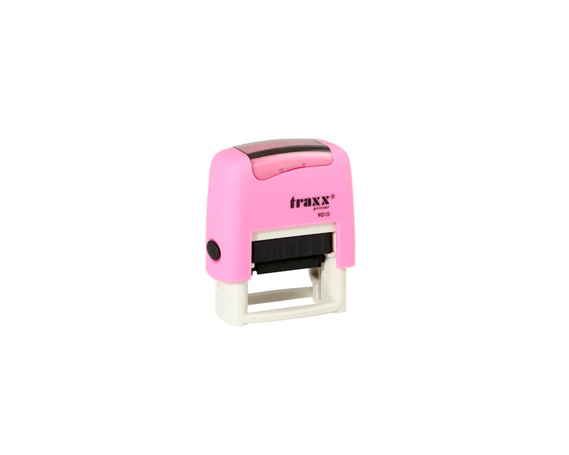 SELLOS TRAXX 9010 AUTOMATICO 9x25 ROSA/NEGRO