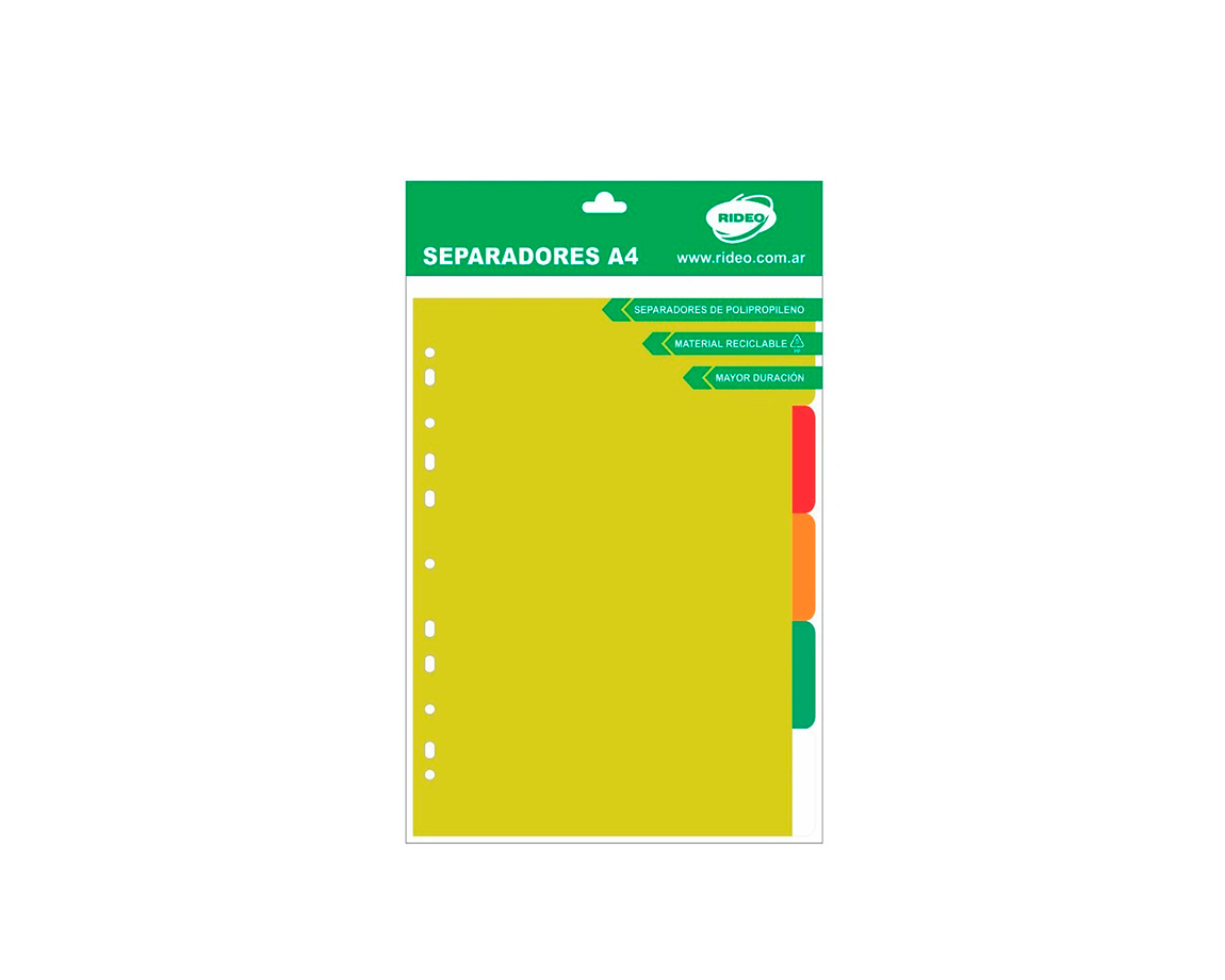 SEPARADOR RIDEO A4 2002/9 5 POSIC. INTENSE