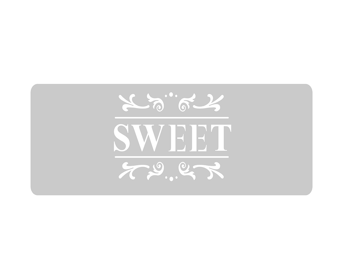 STENCIL EQARTE 13.5x30 CM Nro 87 SWEET