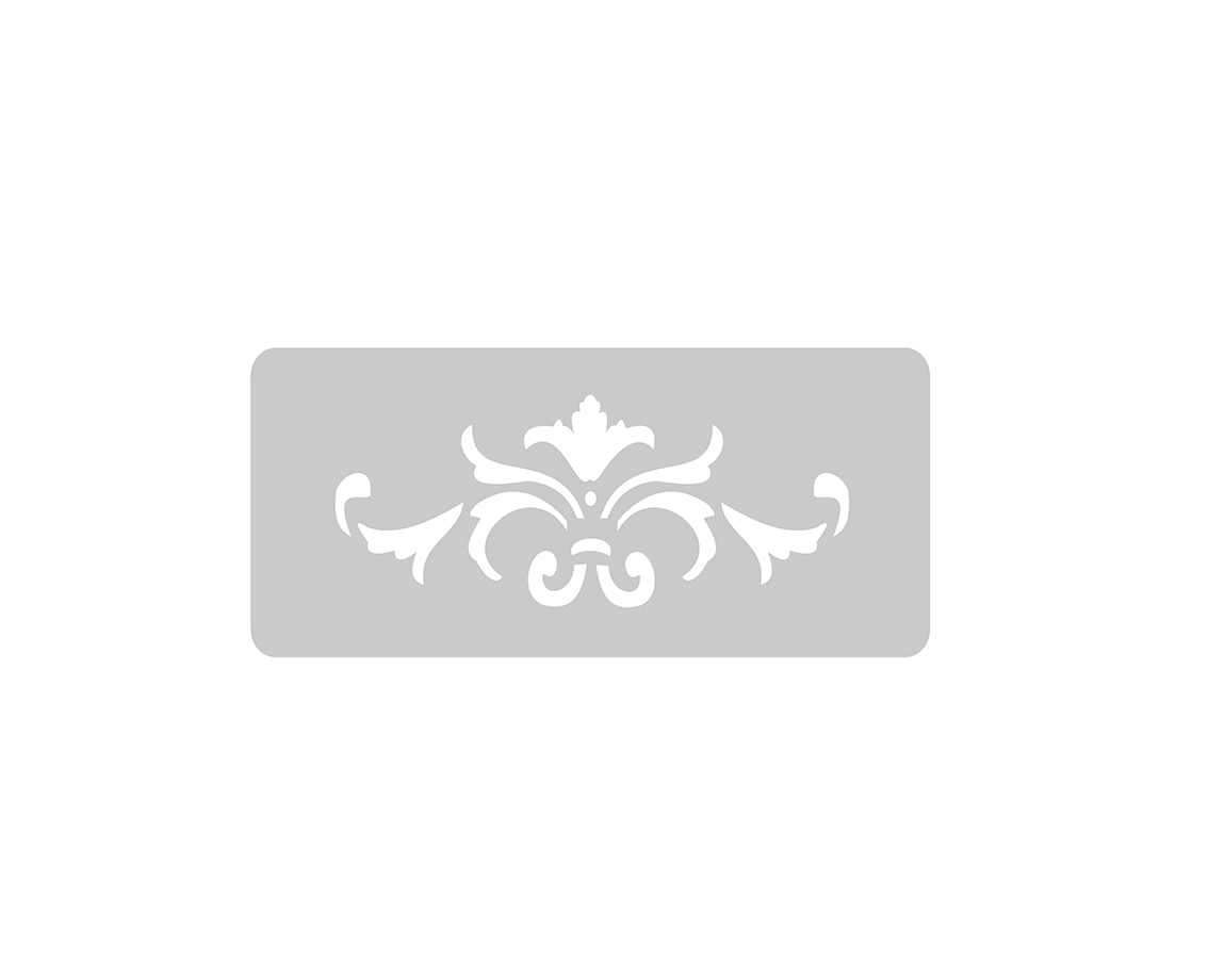 STENCIL EQARTE 4.5x17 CM Nro 268 ORNAMENTO 2