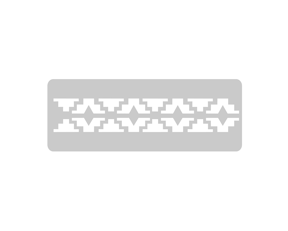 STENCIL EQARTE 4.5x24 CM Nro 205 ETNICO 2