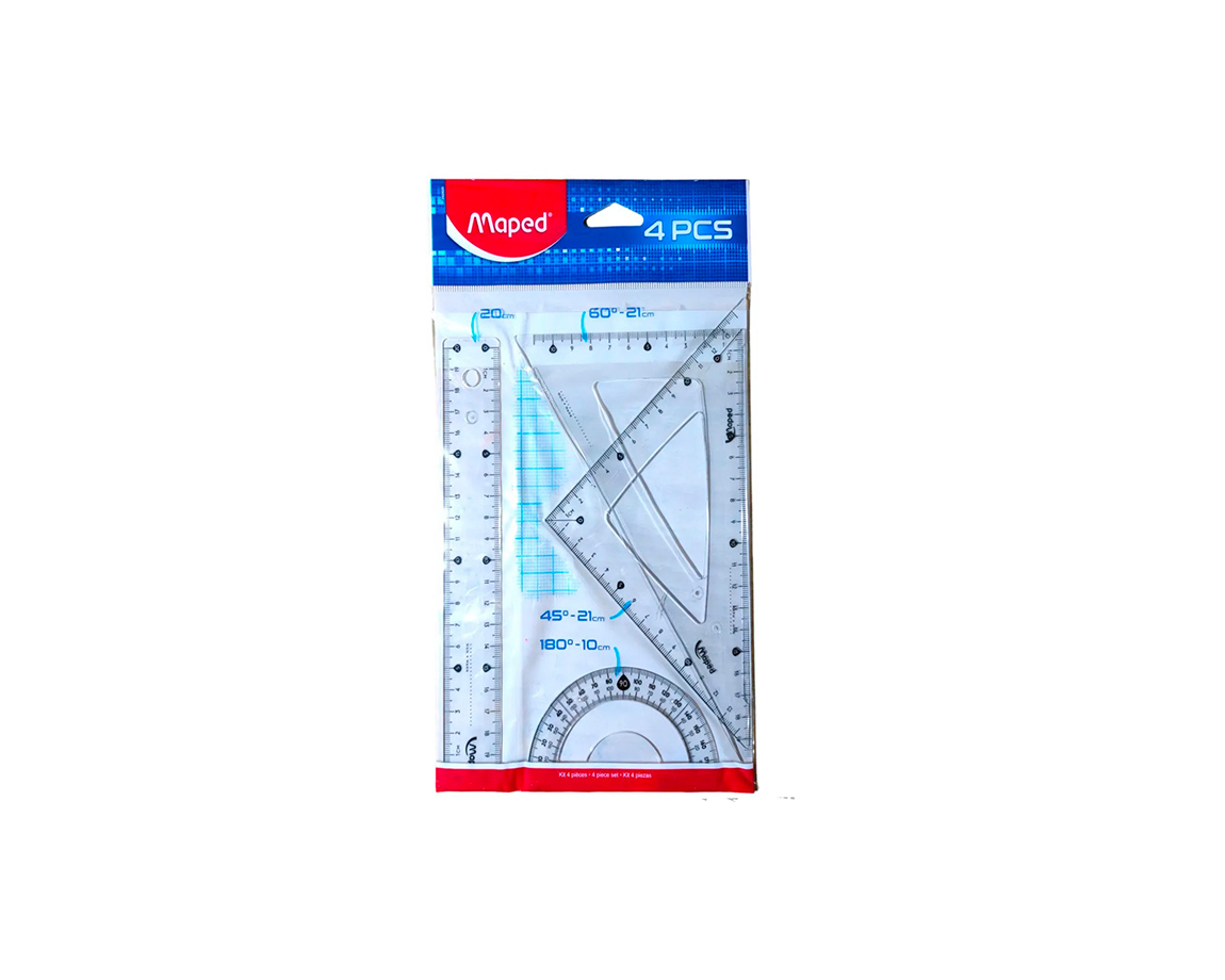 SET GEOMETRICO MAPED 242820 REGLA-2 ESCUAD-TRANSP
