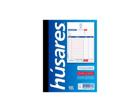 TALONARIO HUSARES 1813 DUPLI PRESUP