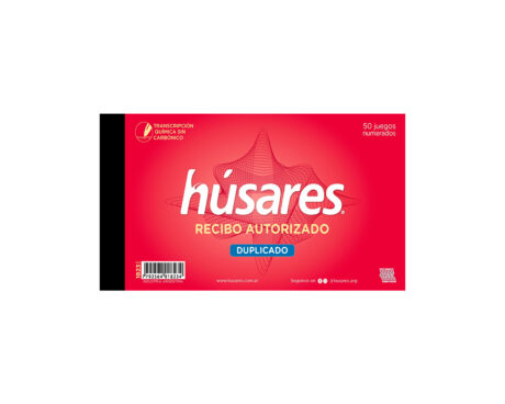 TALONARIO HUSARES 1823/823 RECIBO AUTORIZADO