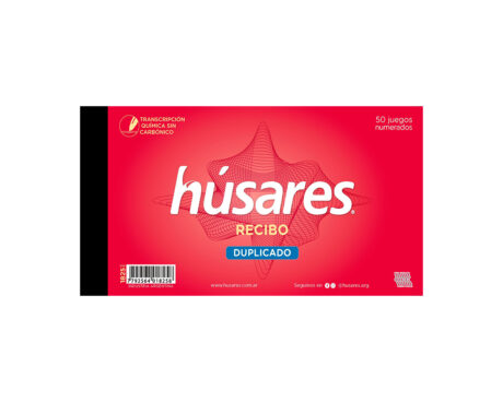 TALONARIO HUSARES 1825 RECIBO GRAL