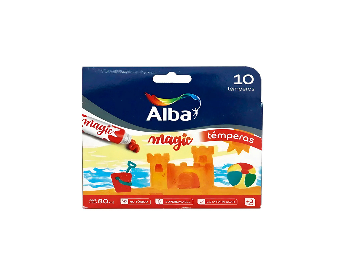 TEMPERA ALBA POMO COMUN 8 ML  x10U. VIOLETA