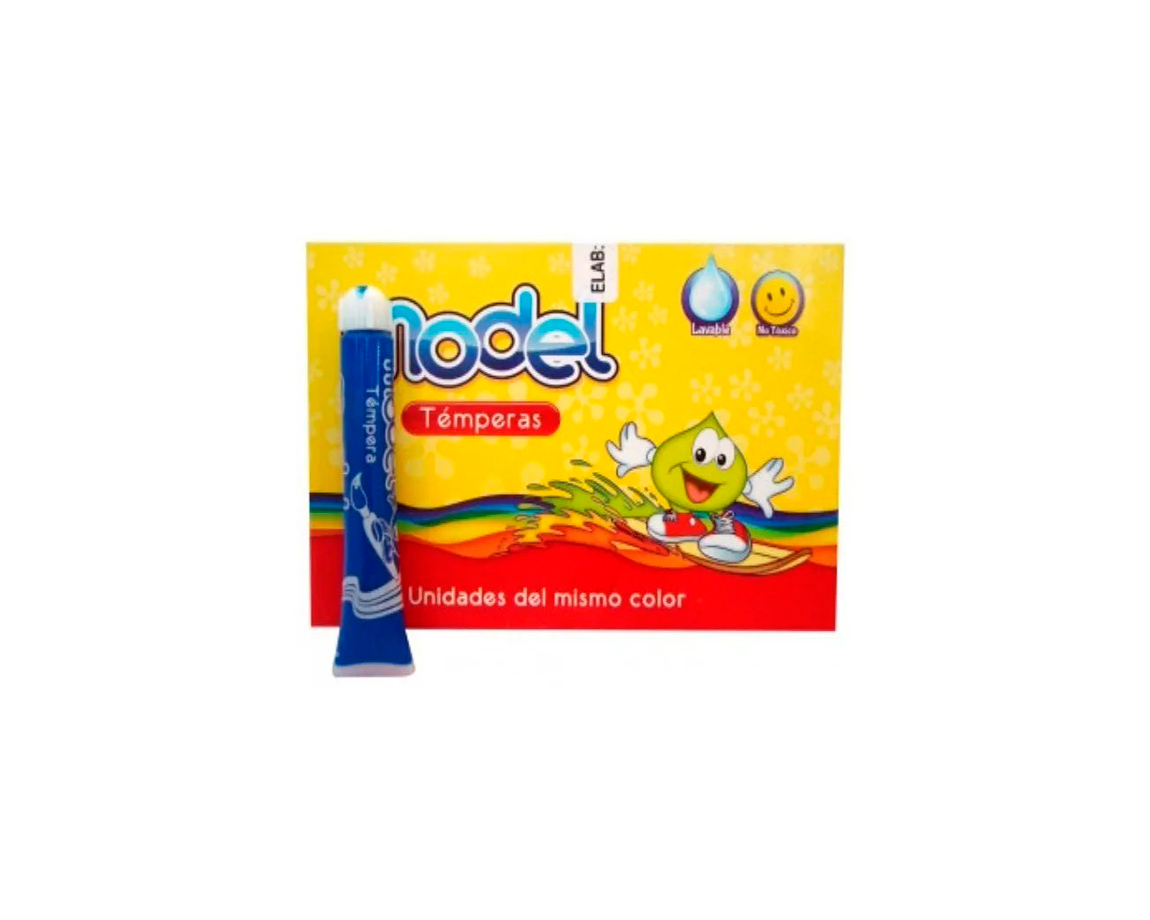 TEMPERA MODEL POMO 8 ML Cx10 AZUL ULTRAMAR
