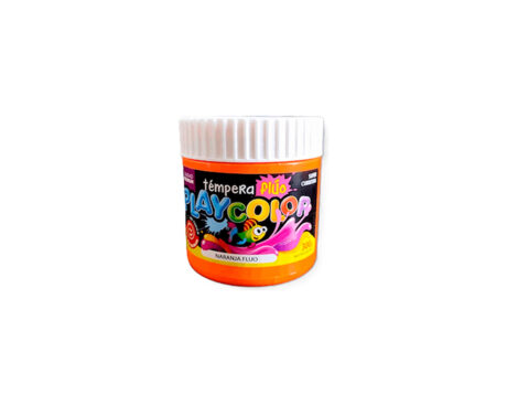 TEMPERA PLAYCOLOR POTE 250/300 GS FLUO NARANJA