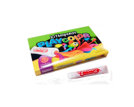 TEMPERA PLAYCOLOR POMO 8ML x 10 U. ROJO SEÑAL