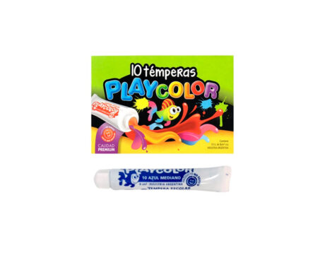 TEMPERA PLAYCOLOR POMO 8ML x 10 U. AZUL ULTRAMAR