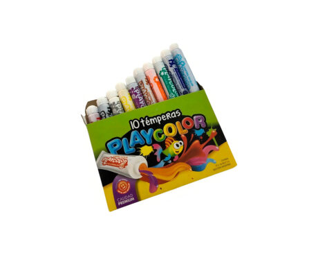 TEMPERA PLAYCOLOR POMO 8ML x 10 U. SURTIDA