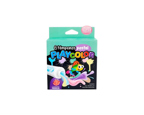 TEMPERA PLAYCOLOR POMO 8ML x 6 U. PASTEL SURTIDAS