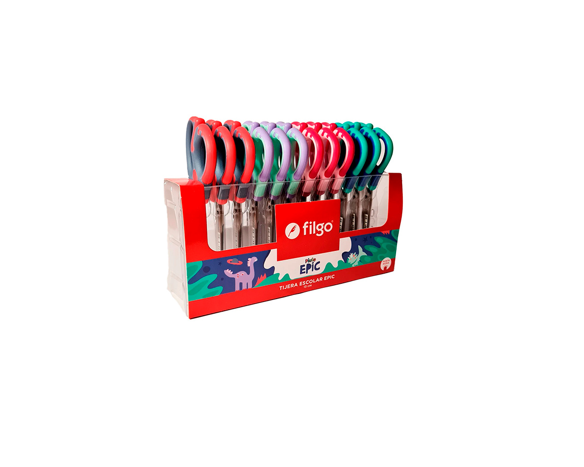 TIJERA FILGO EPIC 13 cm MANGO GOMA