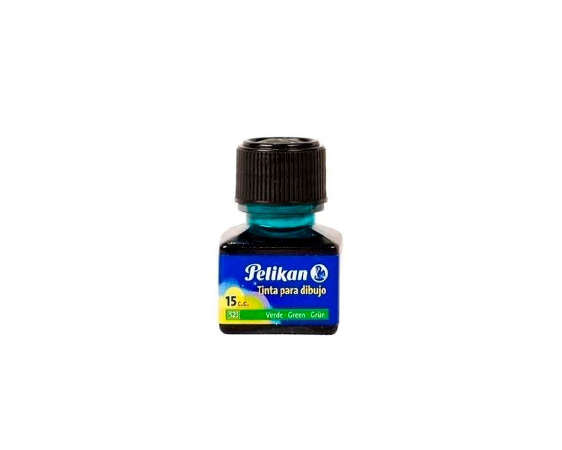 TINTA PELIKAN CHINA VERDE 523 15CC. x U.