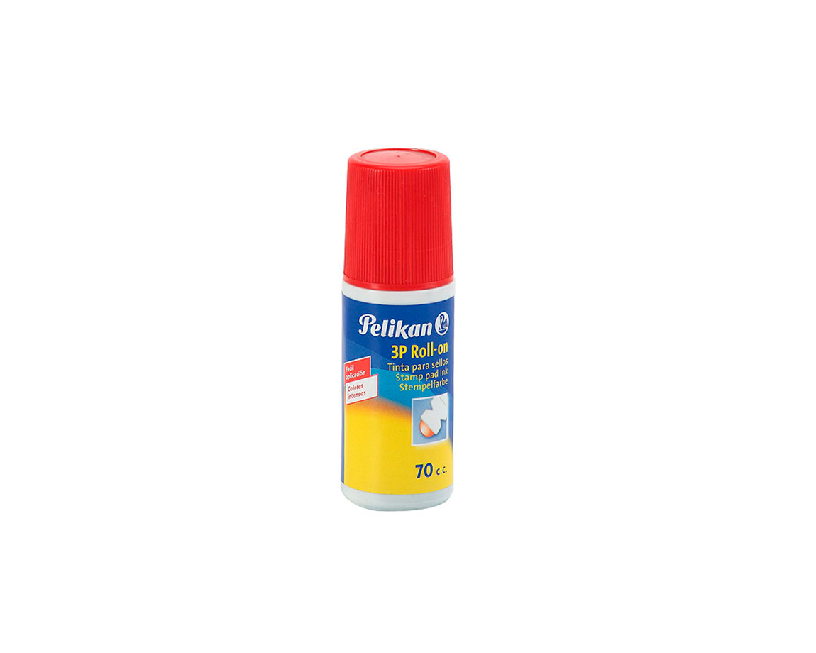 TINTA PELIKAN P/SELLOS 3P 70 CC. x U. ROLL-ON ROJO