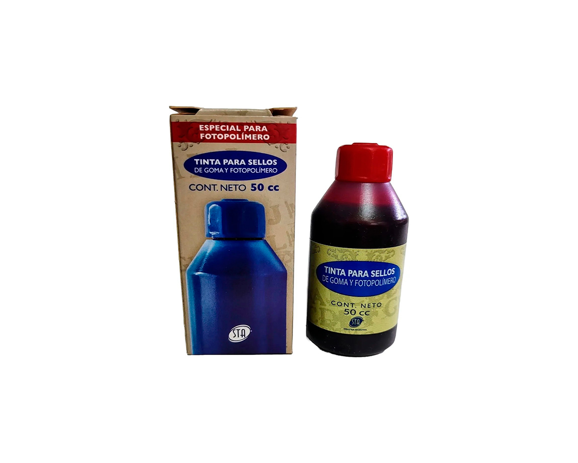 TINTA STA P/SELLOS 50 CC ROJO