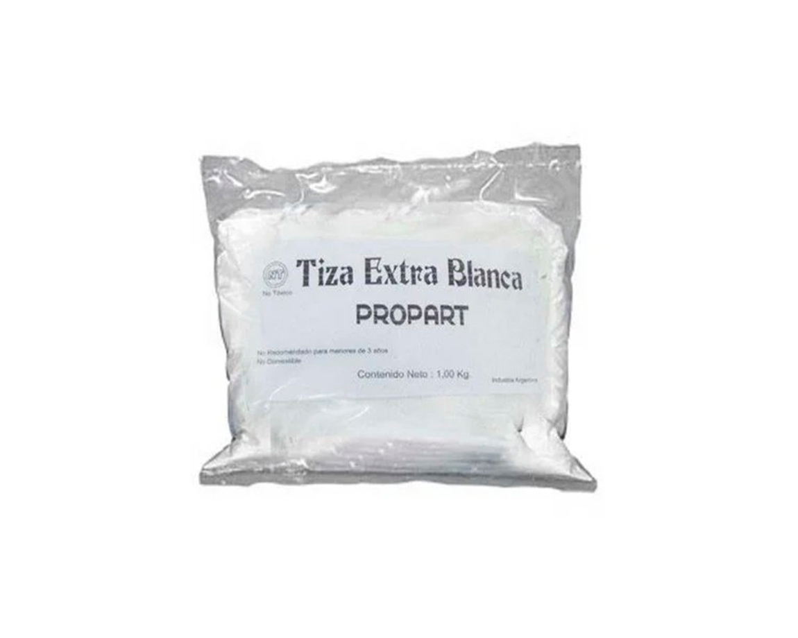 TIZA PROPART POLVO EXTRA BLANCA x 1 KG