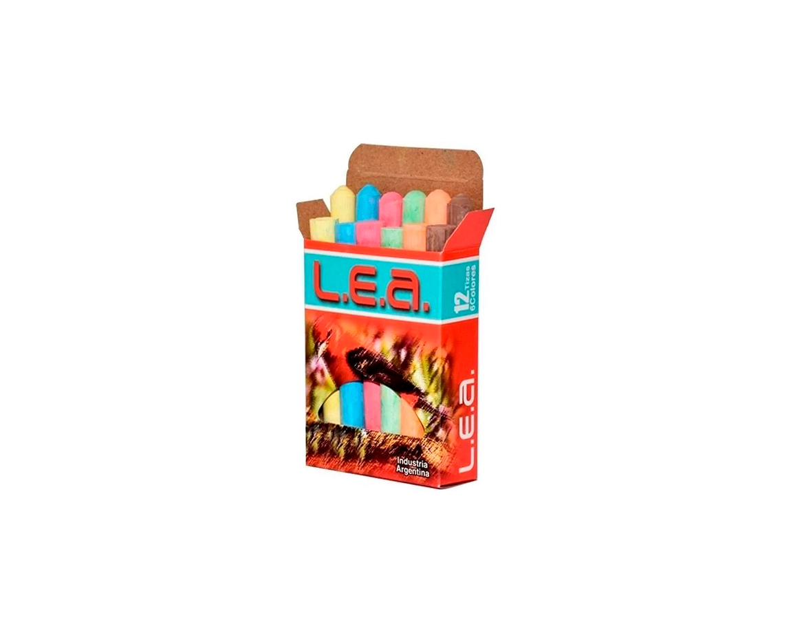 TIZAS L.E.A CAJA COLOR x 12 UNID.
